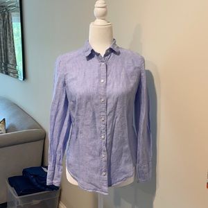 Irish linen Baird McNutt slim J Crew shirt